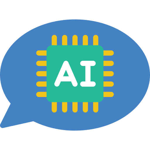 Conversation chat bubble communications ai icon Conversation chat bubble communications ai icon