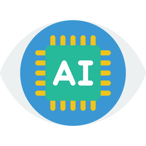 Eye visualization electronics ideas icon Eye visualization electronics ideas icon
