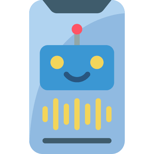 Smartphone voice recognition artificial intelligence electronics icon Smartphone voice recognition artificial intelligence electronics icon