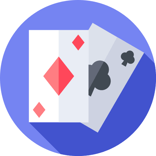 Card game gaming casino bet icon