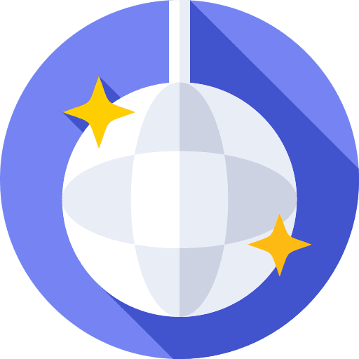 Disco ball mirror ball birthday mirror icon
