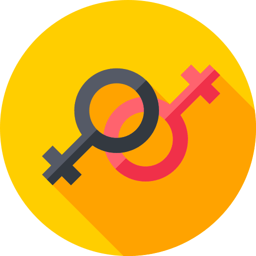 Lesbian sexual female shapes and symbols icon