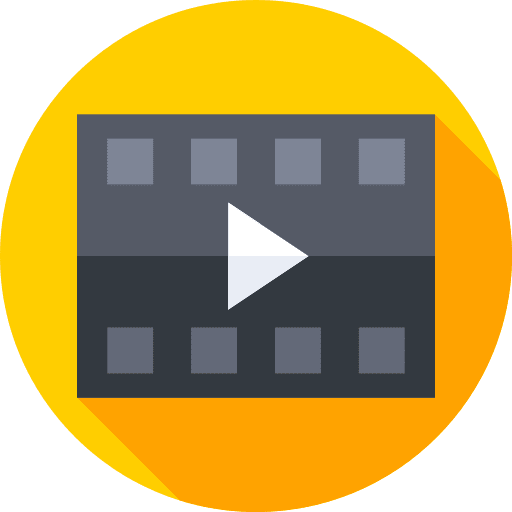 Movie movie video player play button icon