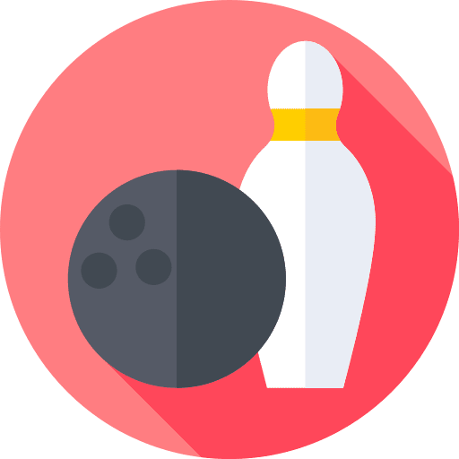 Bowling hobbies and free time sport fun icon