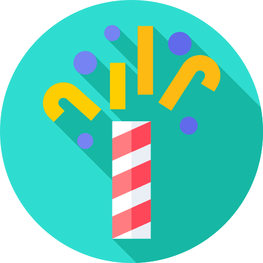 Confetti celebration birthday and party confetti icon