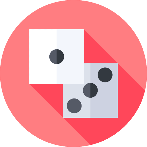 Dice play gambling casino icon