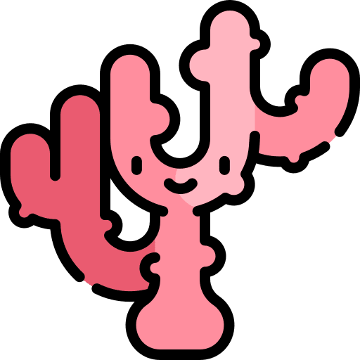 Coral sea life aquarium plant icon Coral sea life aquarium plant icon