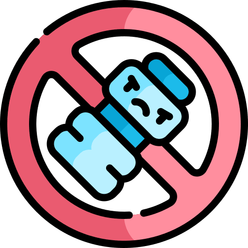 No plastic water bottle no water no liquid icon