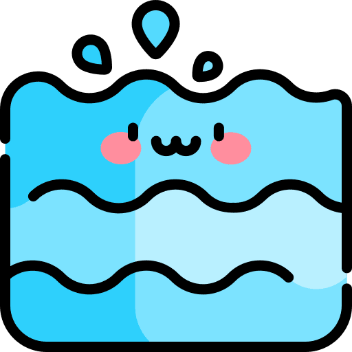 Ocean beach summer water icon