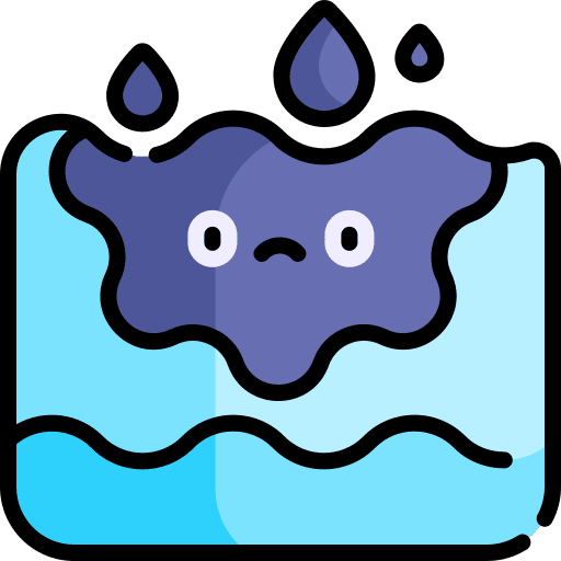 Oil spill industry energy contamination icon