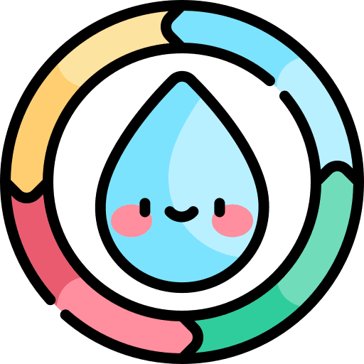 Sustainable water pie chart sustainable icon Sustainable water pie chart sustainable icon
