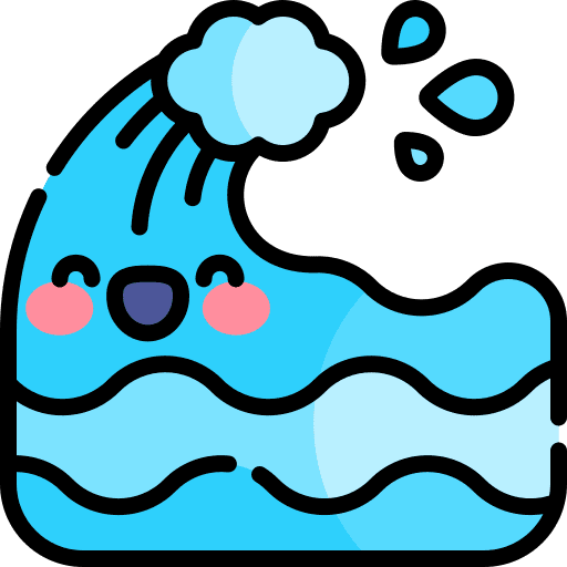 Wave beach sea ecology and environment icon Wave beach sea ecology and environment icon