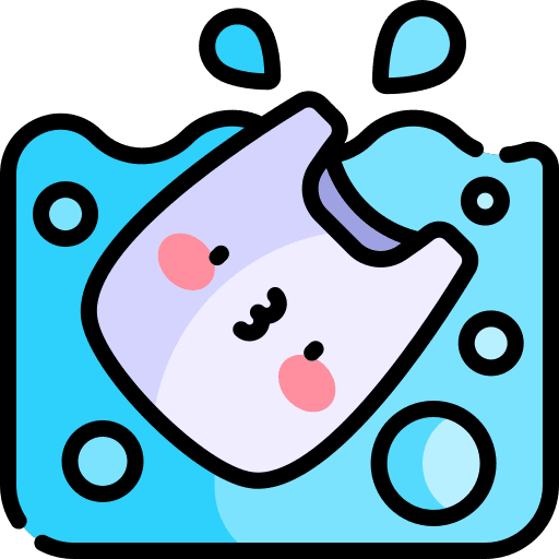 Plastic bag contamination waste sea icon Plastic bag contamination waste sea icon