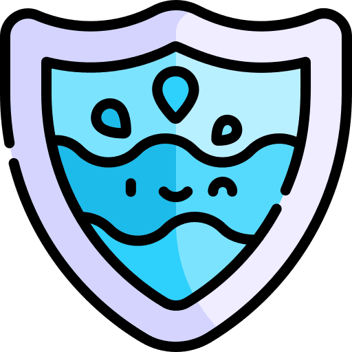 Sea shield ecology sea waves icon Sea shield ecology sea waves icon