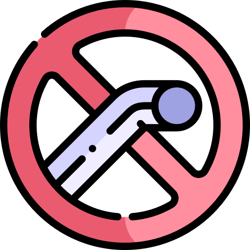 Straw no plastic straw forbidden icon Straw no plastic straw forbidden icon