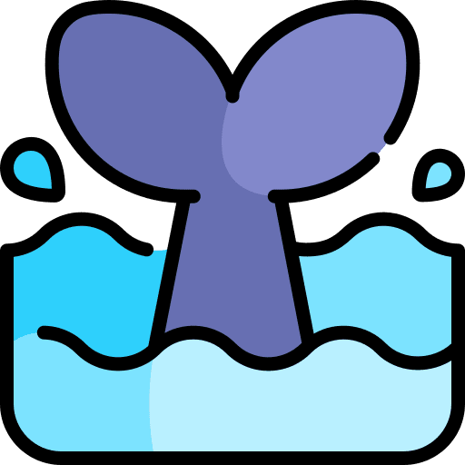 Whale sea life fish ocean icon Whale sea life fish ocean icon