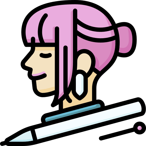 Fashion designer avatar people profession icon Fashion designer avatar people profession icon