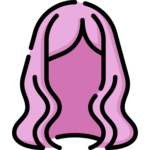 Wig fashion wig hair icon