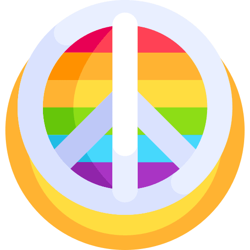 Peace rainbow homosexuality shapes and symbols icon Peace rainbow homosexuality shapes and symbols icon