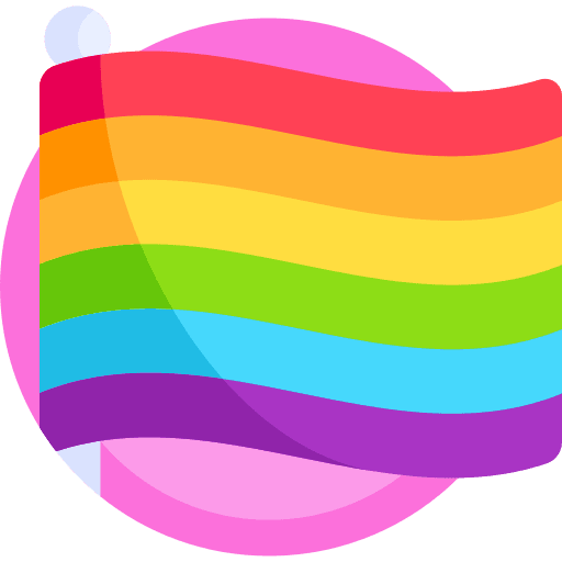 Rainbow flag flag love homosexuality icon Rainbow flag flag love homosexuality icon