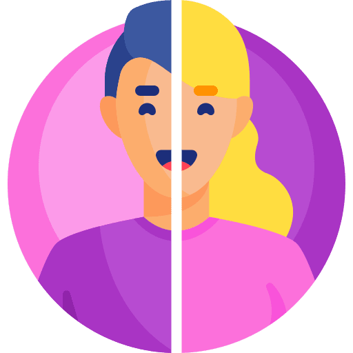 Transgender shapes and symbols pride love and romance icon