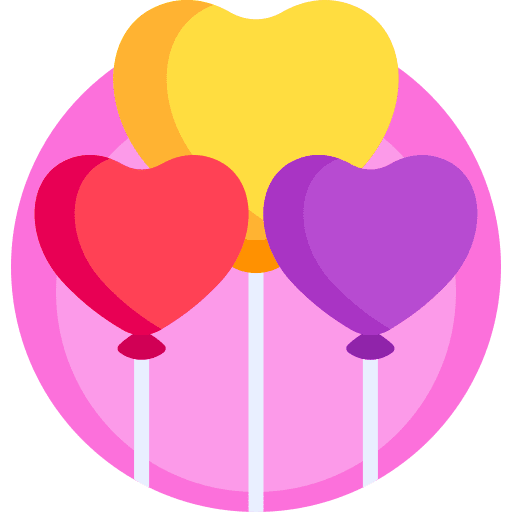 Balloon decoration balloons birthday icon Balloon decoration balloons birthday icon