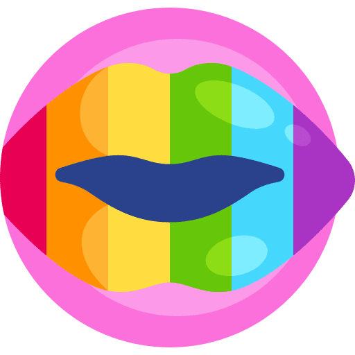 Lips pride mouth beauty icon Lips pride mouth beauty icon