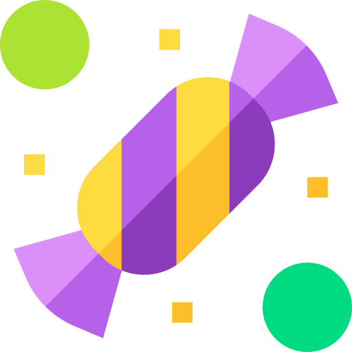 Candies wrapper food and restaurant candy icon