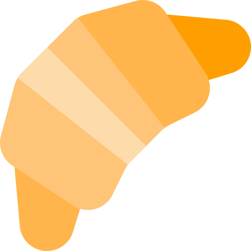 Croissant food and restaurant bakery dessert icon