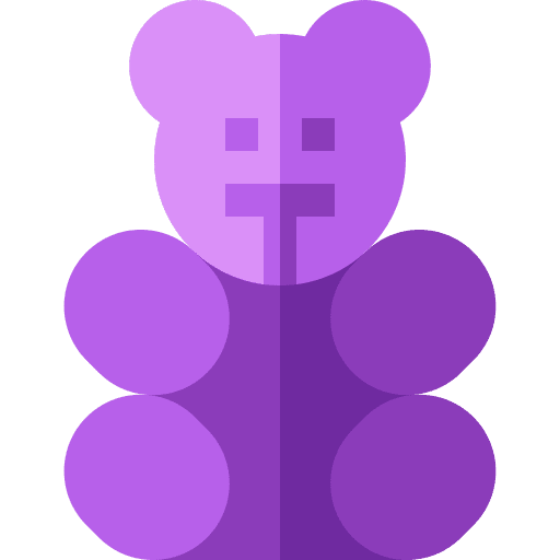 Gummy bear sugar food candy icon Gummy bear sugar food candy icon