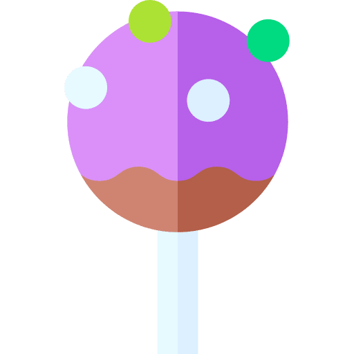 Cake pop stick dessert food icon Cake pop stick dessert food icon