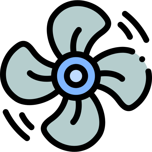 Turbine transportation fan airplane icon