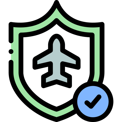 Flight safe transportation flight icon Flight safe transportation flight icon