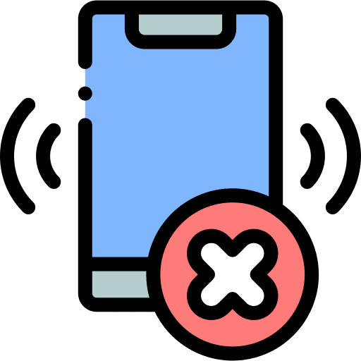 No cellphone no cellphone prohibited smartphone icon