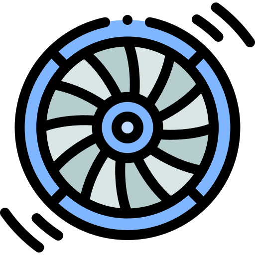 Turbine plane transportation airplane icon Turbine plane transportation airplane icon