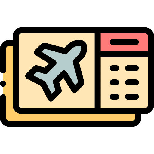 Boarding pass trip transportation flight icon Boarding pass trip transportation flight icon