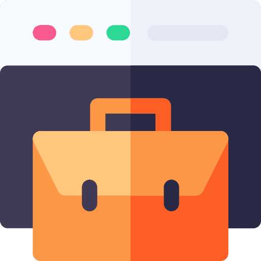 Business job seeker business freelance work icon Business job seeker business freelance work icon