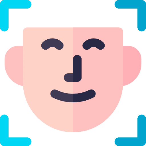 Face id identification face id security icon Face id identification face id security icon