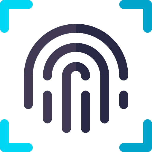 Fingerprint internet of things security fingerprint icon