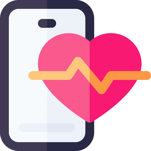 Medicine healthcare and medical pulse rate heartbeat icon