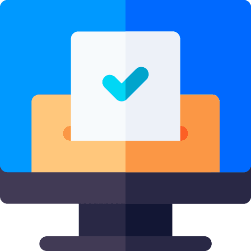 Online voting digital democracy online voting icon Online voting digital democracy online voting icon