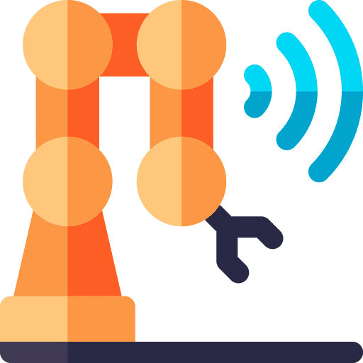 Automation robotic arm industry mechanical arm icon Automation robotic arm industry mechanical arm icon