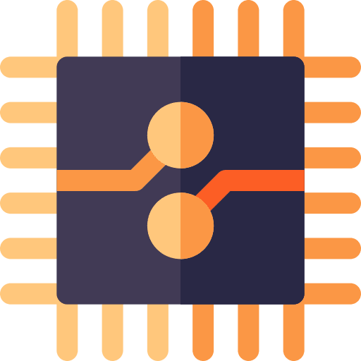 Chip electronics processor chip icon Chip electronics processor chip icon