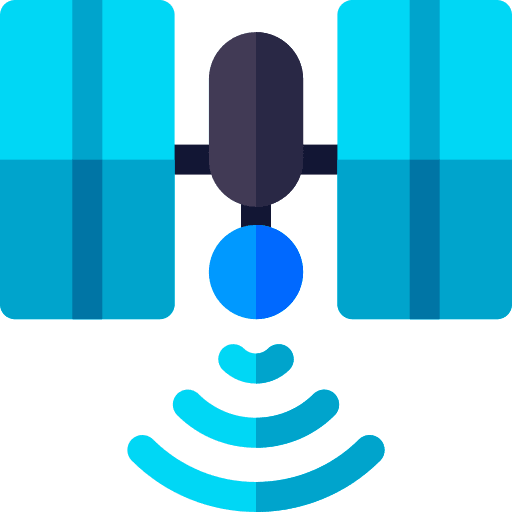 Satellite communications space satellite electronics icon Satellite communications space satellite electronics icon