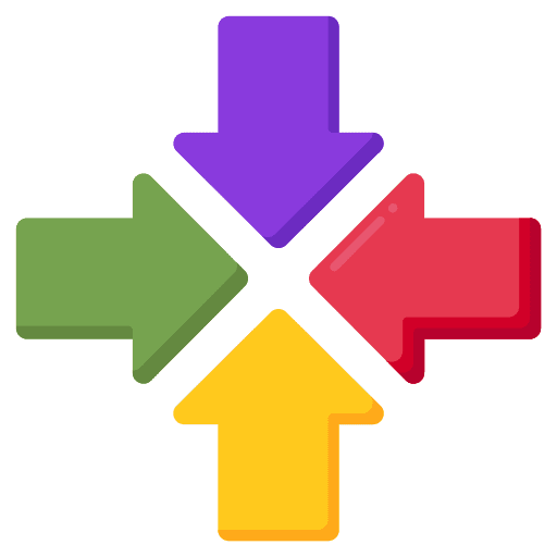 Convergence edit tools converging arrows directional icon