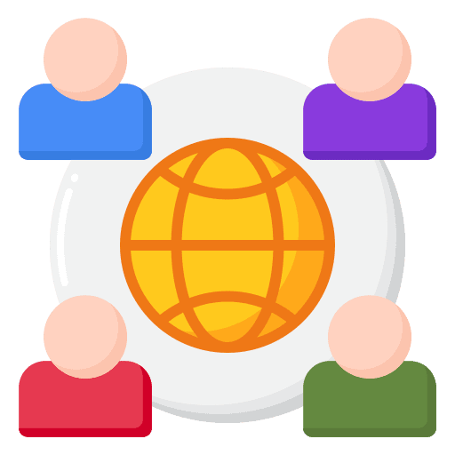 Online community planet forum online community icon