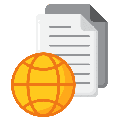Online submission survey task icon