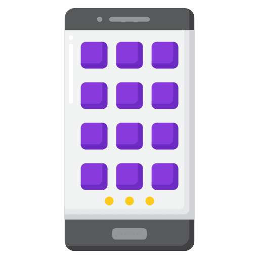 App ui smartphone phone icon