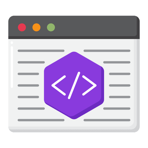 Coding code computer developer icon