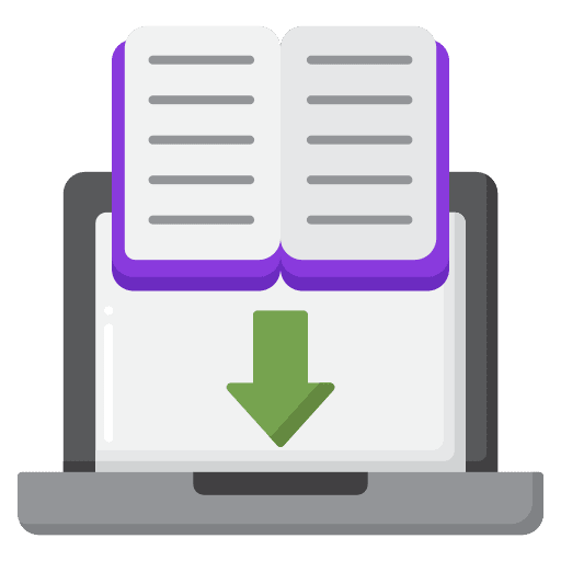 Ebook computer education book icon